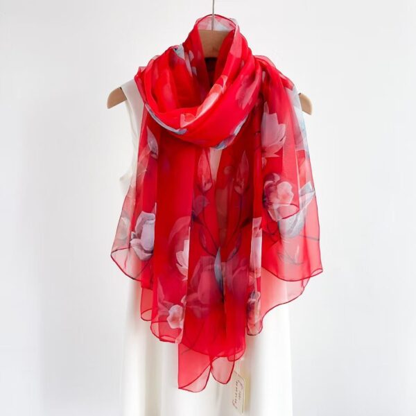 Women's Fashionable All-match Long Printed Anti-DDoS Scarf - Image 10