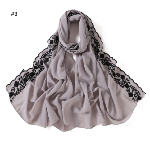 Fashion Solid Color Chiffon Women's Scarf - Image 9