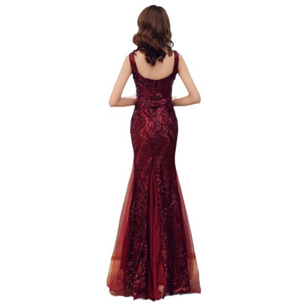 Fishtail Long Summer Sequins Sling Evening Dress Banquet - Image 2