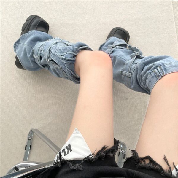 Jeans Foot Sock Sweet Cool Millennium Hot Girl Design Sense - Image 4