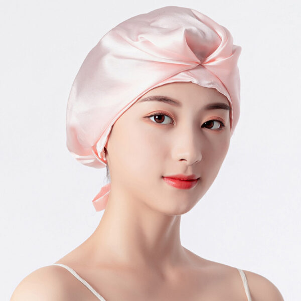 Fashion Home Sleep Lunch Break Hair Care Hat Satin - Image 3