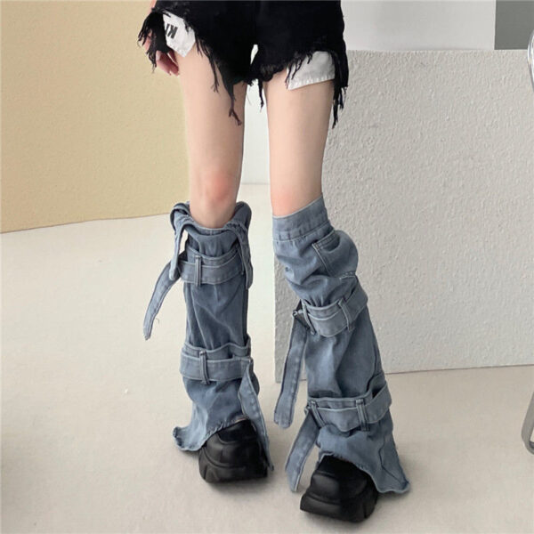 Jeans Foot Sock Sweet Cool Millennium Hot Girl Design Sense