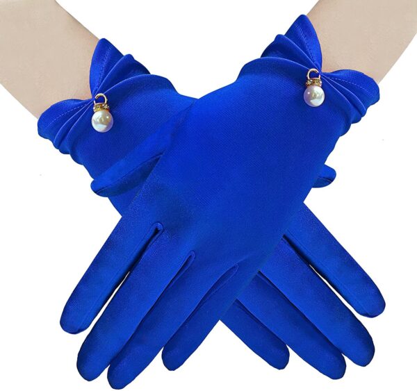 Women's Stylish Personalized Satin Short Gloves - Image 2