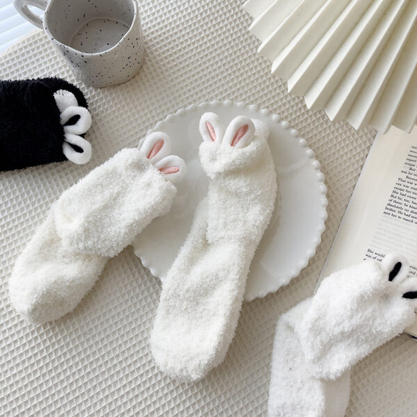 Coral Fleece Winter Home Warm-keeping Socks - Image 9