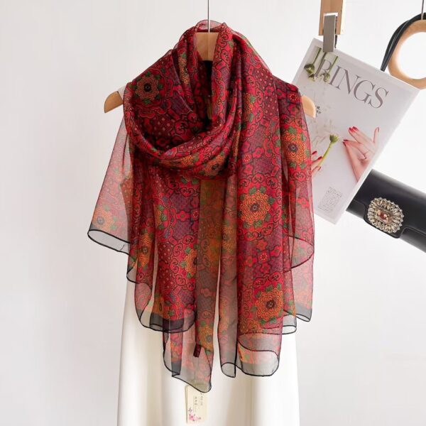 Women's Fashionable All-match Long Printed Anti-DDoS Scarf - Image 6