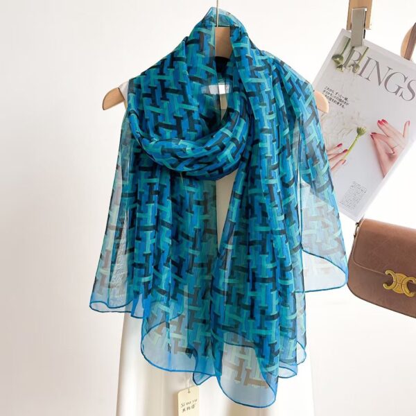 Women's Fashionable All-match Long Printed Anti-DDoS Scarf - Image 9