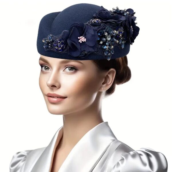 Retro British Felt Headscarf Soft Beret - Image 8