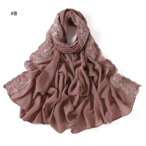 Fashion Solid Color Chiffon Women's Scarf - Image 10