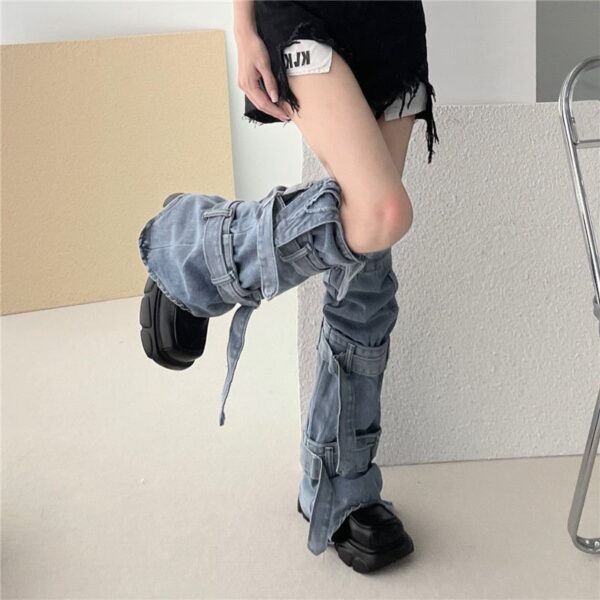 Jeans Foot Sock Sweet Cool Millennium Hot Girl Design Sense - Image 2