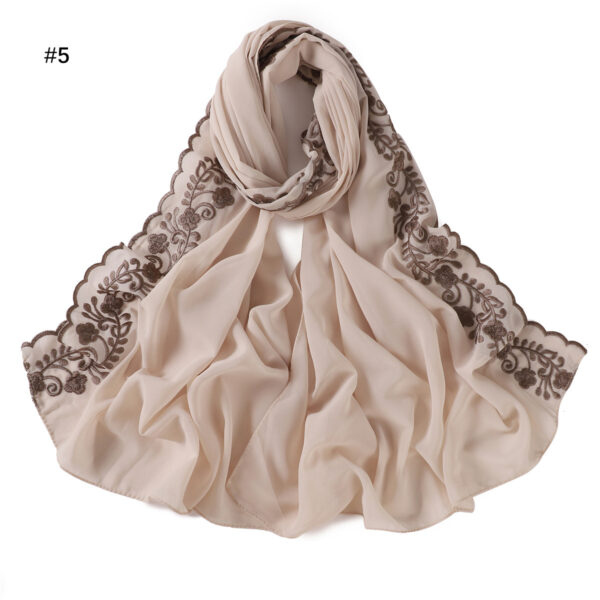 Fashion Solid Color Chiffon Women's Scarf - Image 4