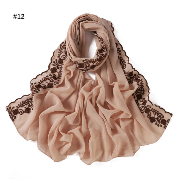 Fashion Solid Color Chiffon Women's Scarf - Image 3