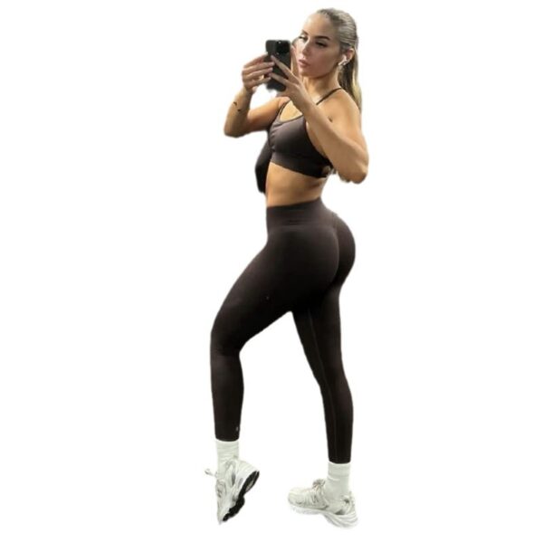 Three-stage Hip Lifting Seamless Low Waist Yoga Trousers Fitness - Image 2