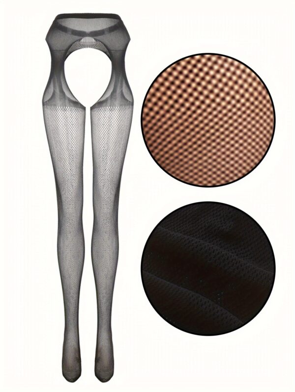 Women's European And American Hollow Bottoming Pantyhose - Image 10