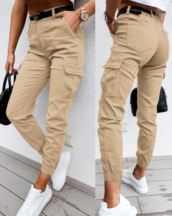 Women's Tappered Work Clothes Trousers - Image 3