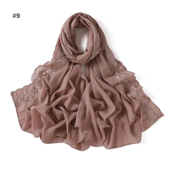 Fashion Solid Color Chiffon Women's Scarf - Image 7