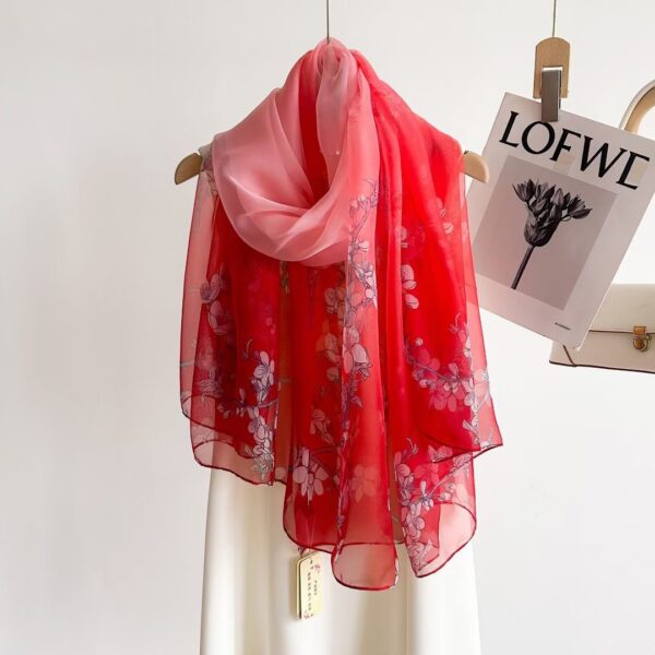 Women's Fashionable All-match Long Printed Anti-DDoS Scarf - Image 4