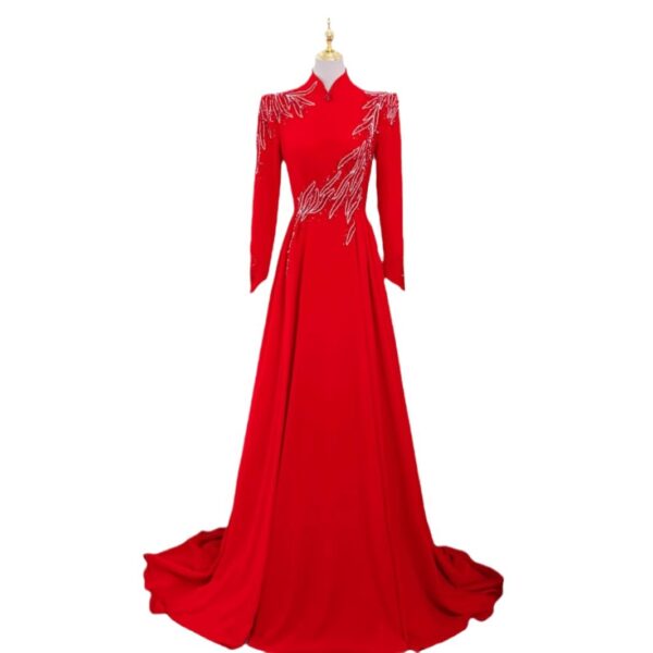 New Long Sleeve Formal Evening Party Dress - Image 2