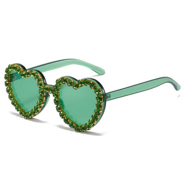 Fashionable All-match Peach Heart Sunglasses For Women - Image 5