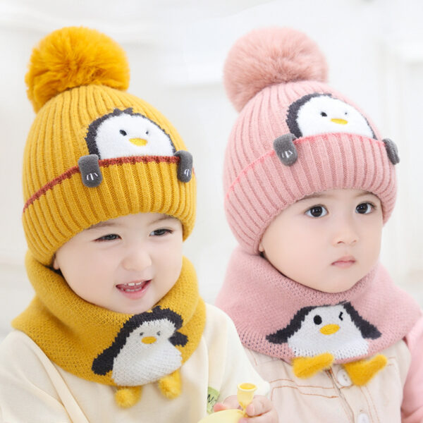 Children Hat Children Fleece-lined Thickening Woolen Cap