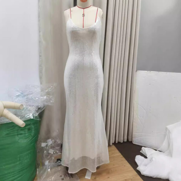 Banquet Light Dress Light Luxury Minority Sling Dress Female Temperament Elegant - Image 4