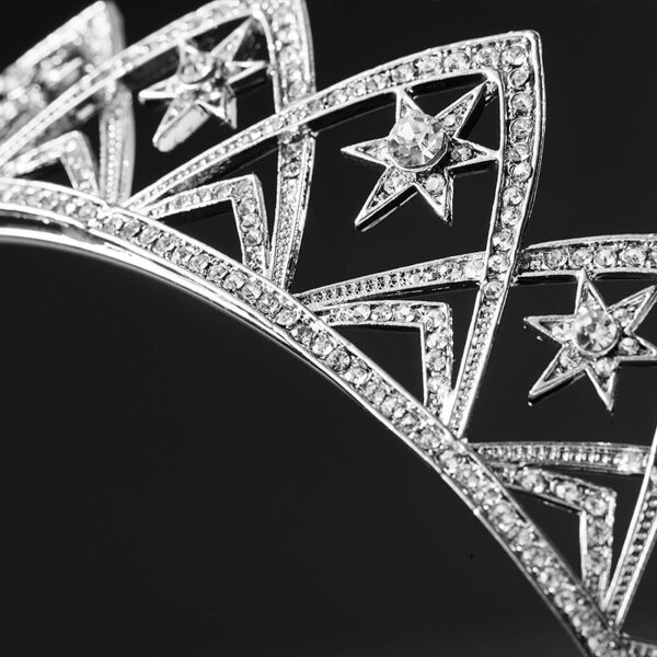 European Wedding XINGX Bridal Crown Headband - Image 2