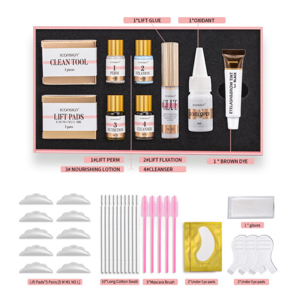 ICONSIGN Lash Lift EyeLash Eyebrow Dye Tint Kit Lashes Perm Set Brow Lamination Makeup Tools - Image 9