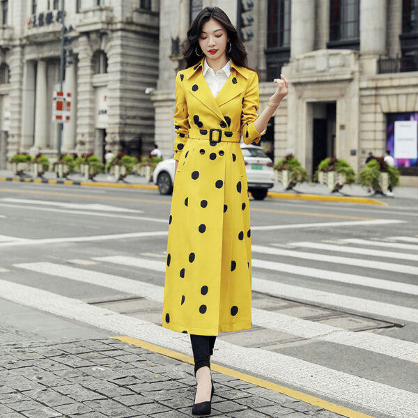 New Korean Style Popular Over-the-knee Temperament Coat Coat - Image 5