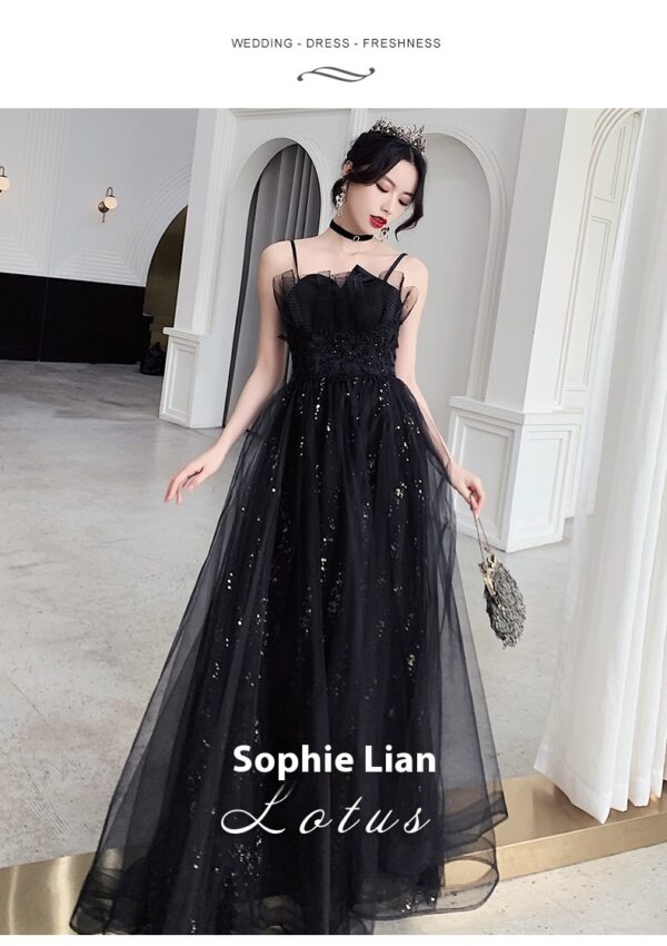 Black Evening Dress Temperamental Minority High-end - Image 6