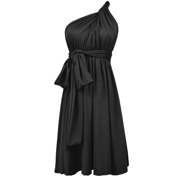 Multiple Wear Lace-up Plus Size Women's Clothing Dress - Image 9