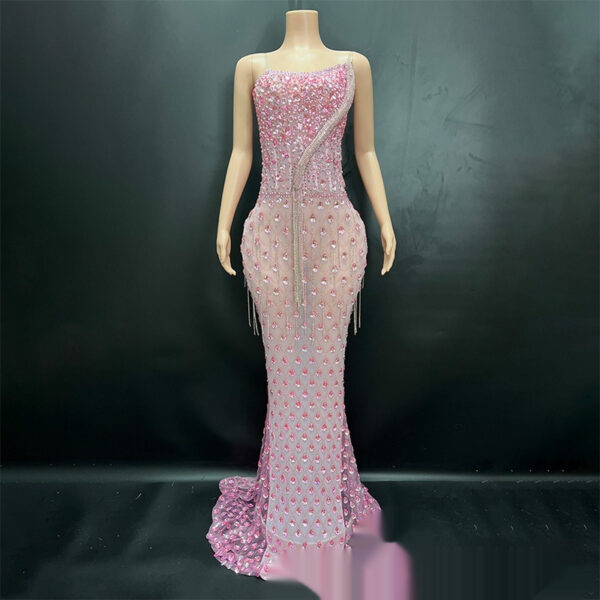 No Back Traceless Sexy Elegant Fishtail Gown - Image 2