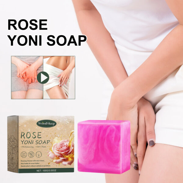 Rose Soap For Women's Skin Care And Bath Cleanses Odors, Relieves Physical Discomfort And Relieves Itching