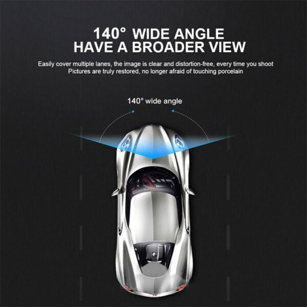 Dash Cam Car HD 1080P Front-Rear-Inside Dual Lens Video Recorder Camera G-Sensor - Image 5