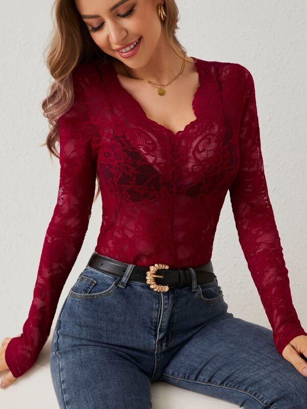 New Floral Lace Top For Women - Image 4