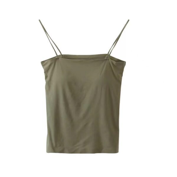 Solid Color Camisole Women's Summer Base Long Tube Top - Image 6