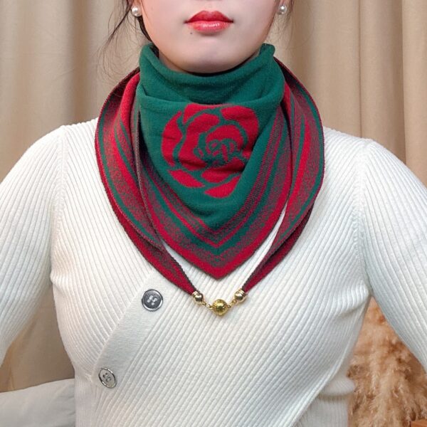 Knitted Wool Scarf Korean Version Versatile - Image 5