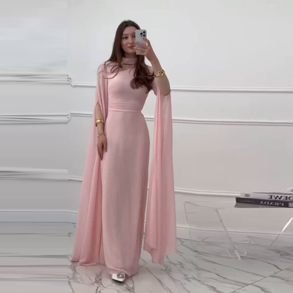 Women's Clothing Sexy Slimming Slim-fit Graceful Long Sleeve Dress - Image 4