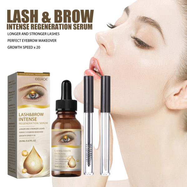 EELHOE Mascara - Gentle, Traceless, Lengthening, Curling, And Beautifying Eyelash Liquid For Lush And Dark Eyebrows