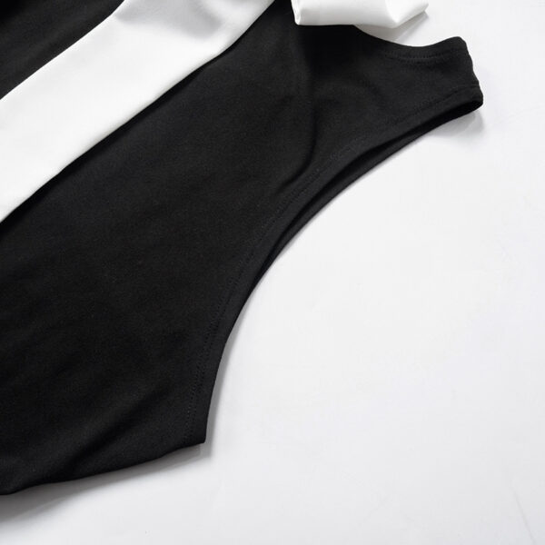 Bow Contrast Color Sleeveless Leotard Women - Image 7