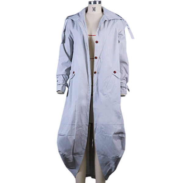 Temperament Niche Personality Casual Large Lapel Mid-length Trench Coat - Image 5