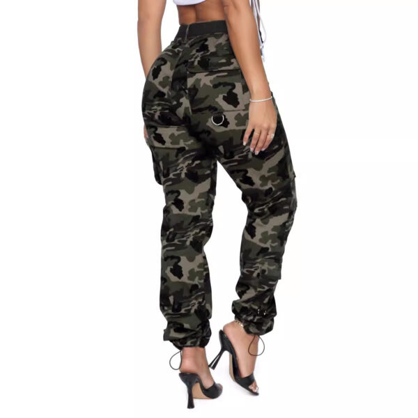 Denim Camouflage Cargo Pants Jeans Casual - Image 4